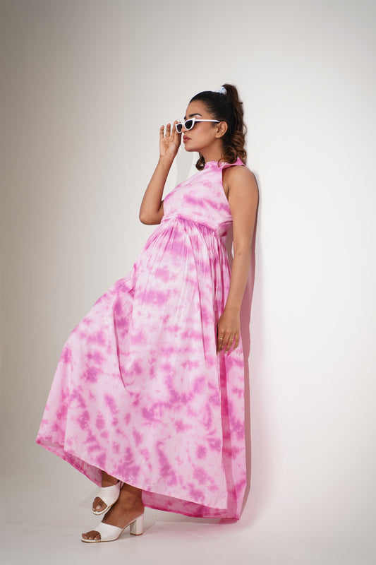 Playful Pink Bubble Dress for Summer Parties